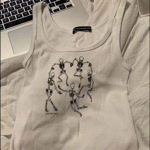 White Brandy Melville Tank